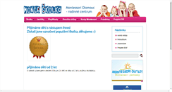 Desktop Screenshot of montessori-olomouc.cz